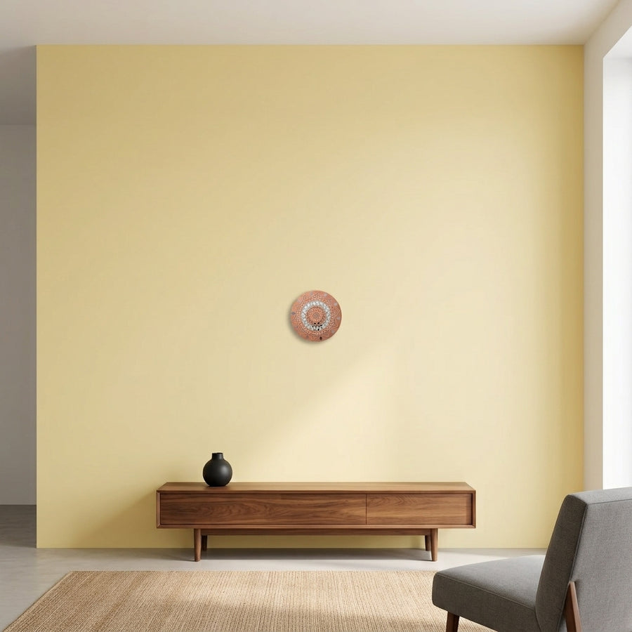 Circular Folk Lippan Mirror Wall Art