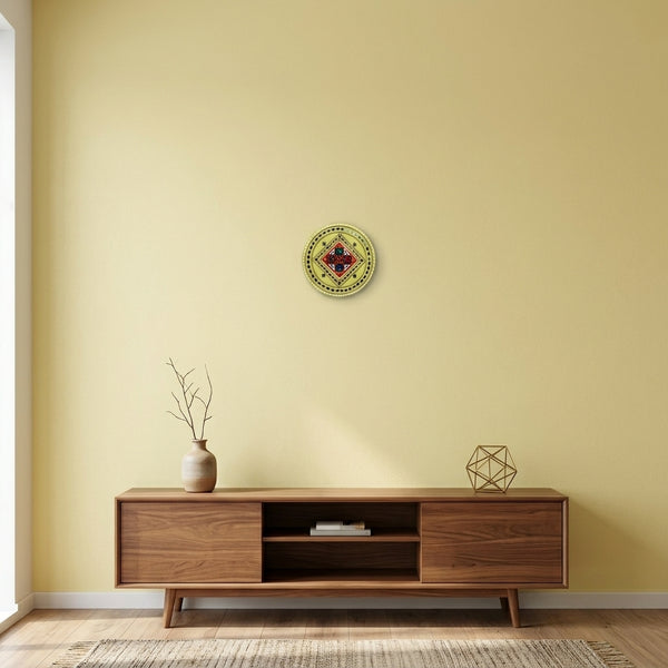 Circular Patchwork Lippan Mirror Wall Art