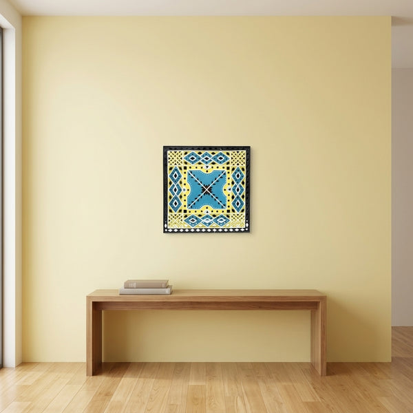 Square Ornamental Lippan Mirror Wall Art