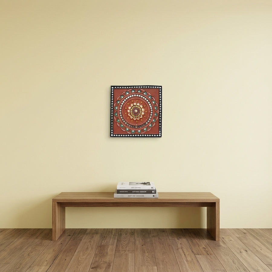 Sunburst Mandala Lippan Mirror Wall Art