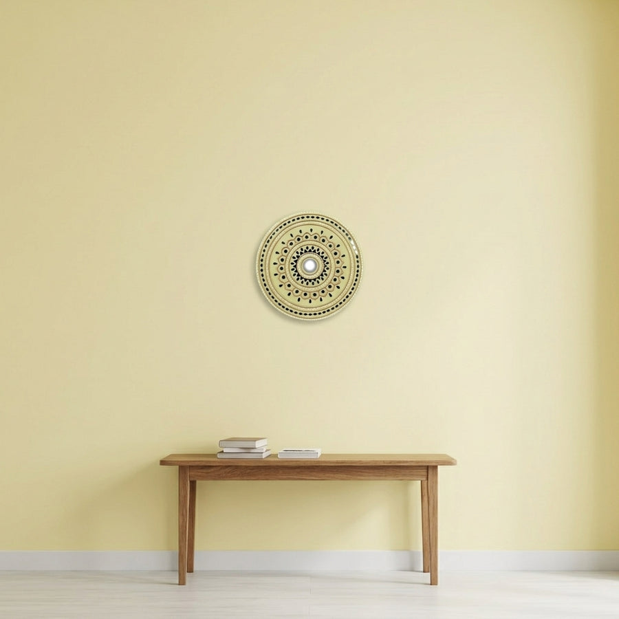 Radiant Mandala Lippan Mirror Wall Art