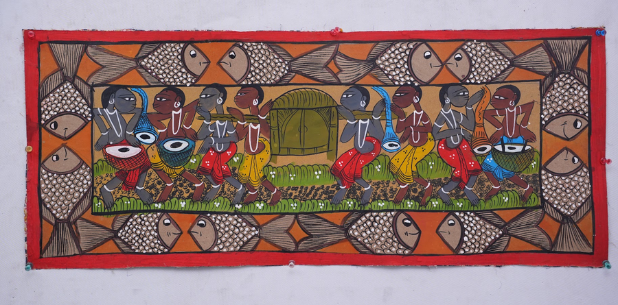 Bengali Wedding – Kalighat Painting