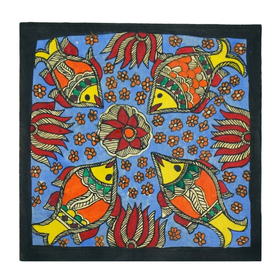 Fish of Mithila – Madhubani Painting