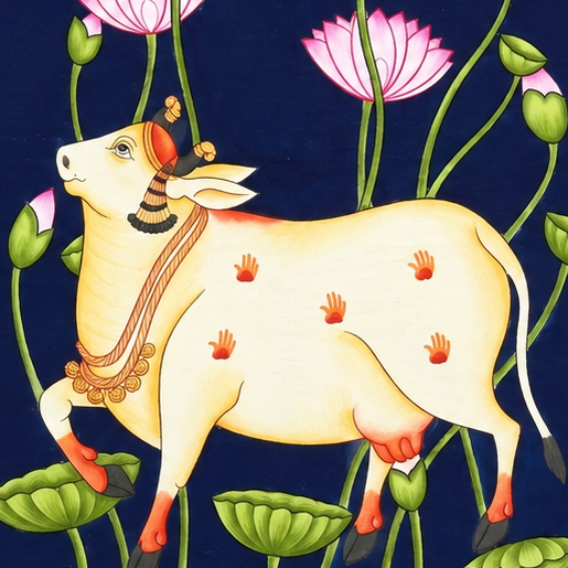 The Sacred Kamdhenu – Pichwai Painting