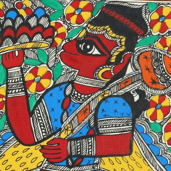 Lord Hanuman2 – Madhubani Painting