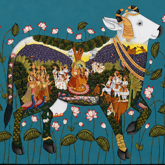 Sacred Gau Mata – Pichwai Painting