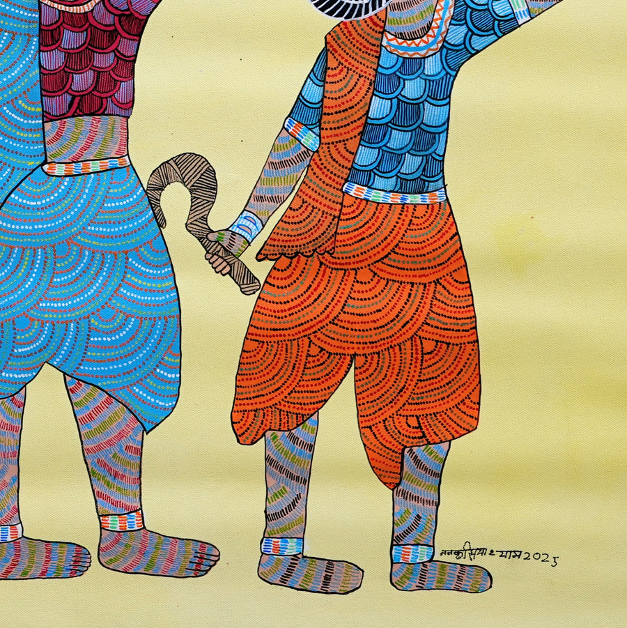 Village Women’s Journey – Gond Painting