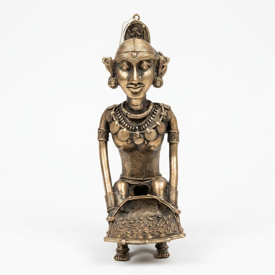 Cooking Tribal Showpiece (Set of 3) – Dhokra Metal Art