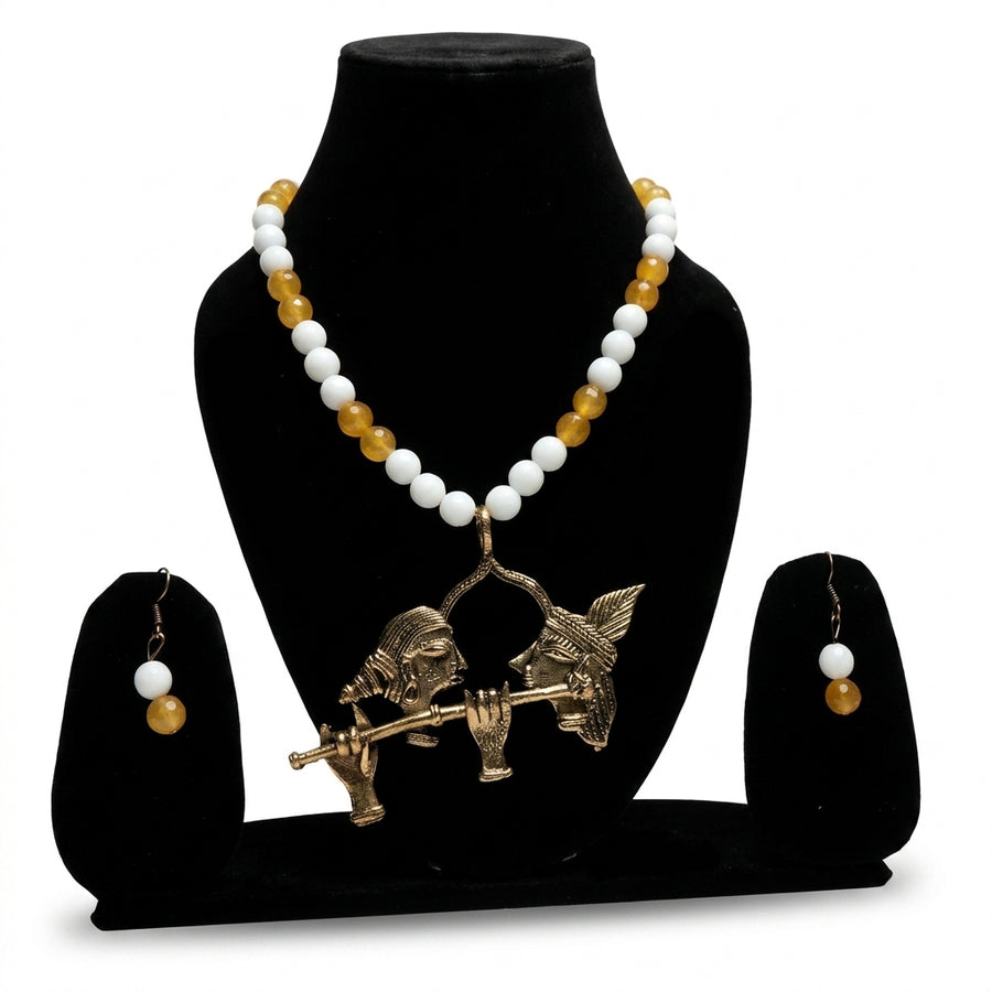 Radha Krishna Spiritual Necklace Set