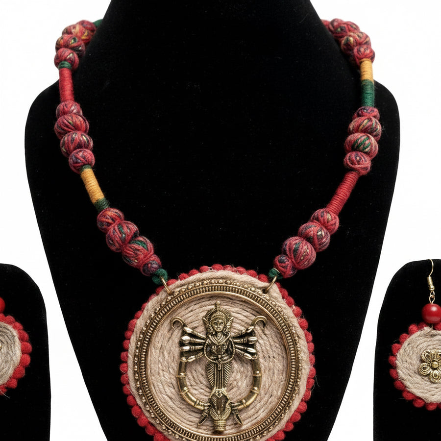 Divine Maa Durga Pendant Necklace