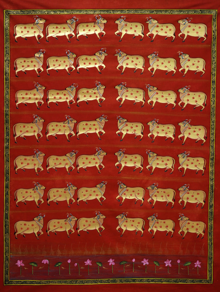 Vrindavan Gau Vatika – Pichwai Painting