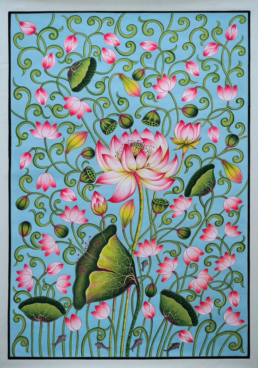 Kamal Vatika – Pichwai Painting