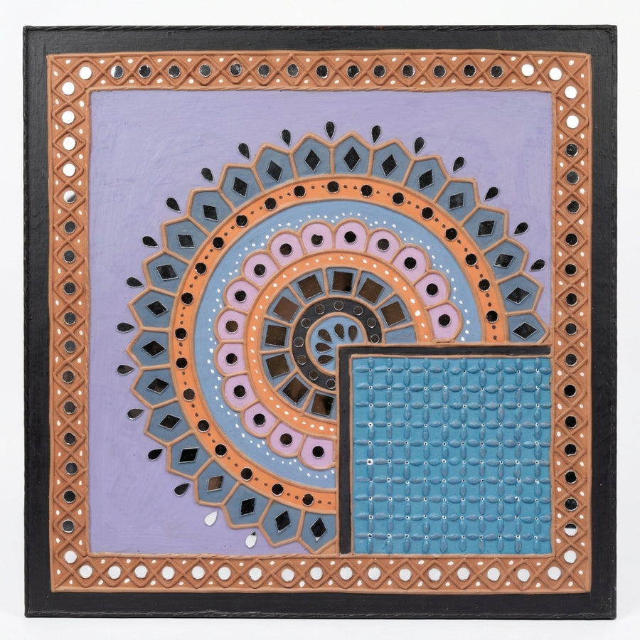 Square Harmony Lippan Mirror Wall Art
