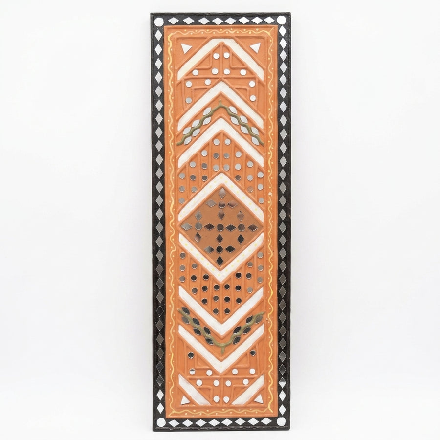 Diamond Motif Lippan Mirror Wall Art