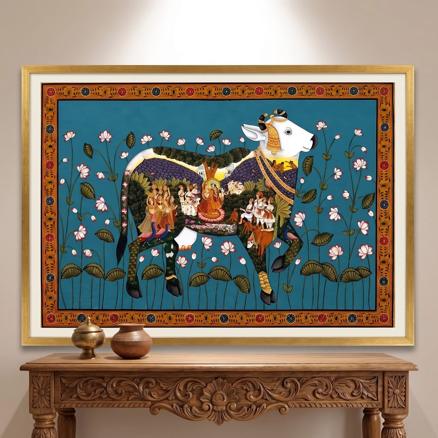 Sacred Gau Mata – Pichwai Painting