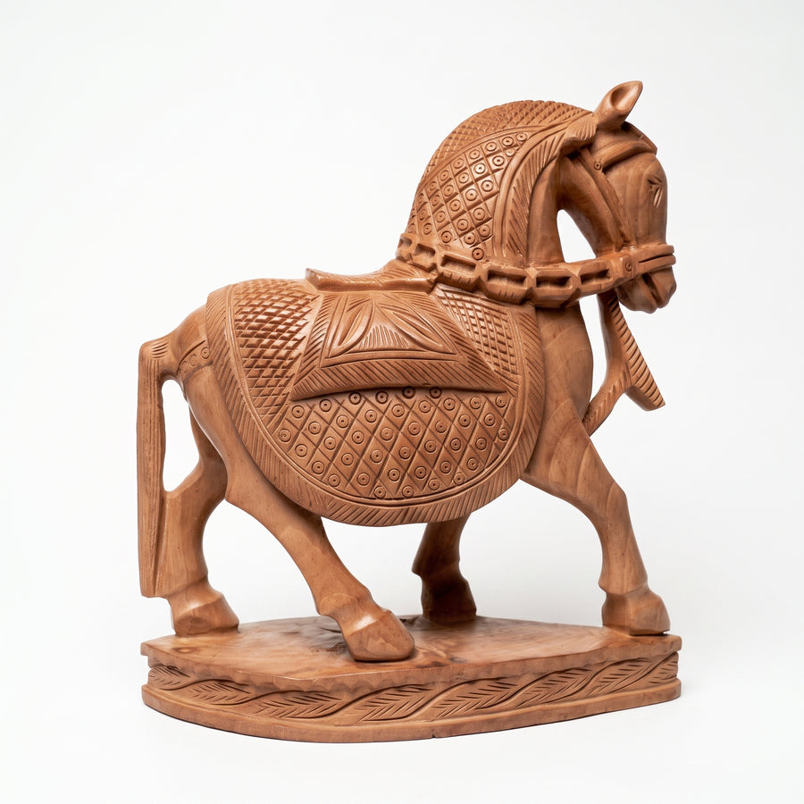 The Majestic Wooden Horse – Wooden Sculpture