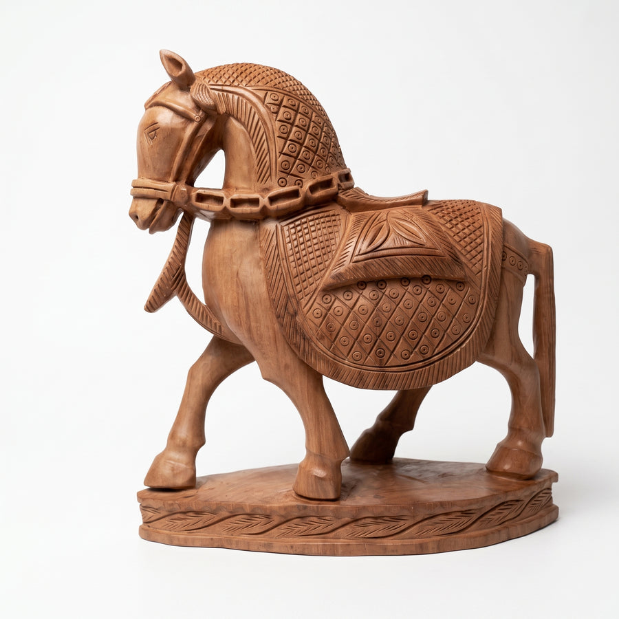 The Majestic Wooden Horse – Wooden Sculpture