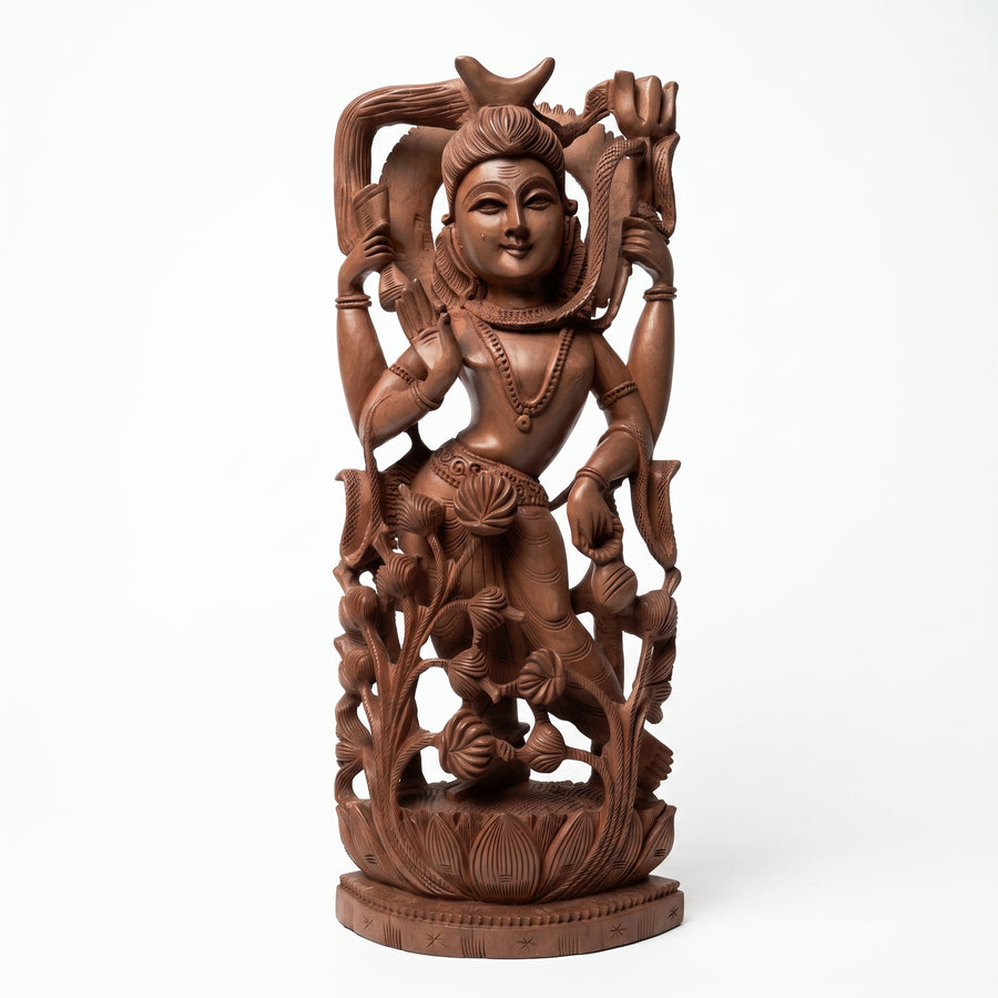 Divine Lord Shiva – Wooden Sculpture