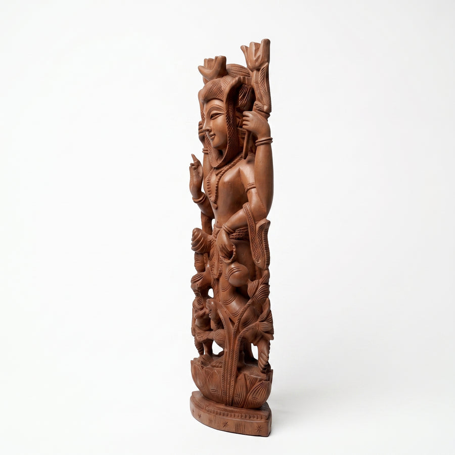 Divine Lord Shiva – Wooden Sculpture