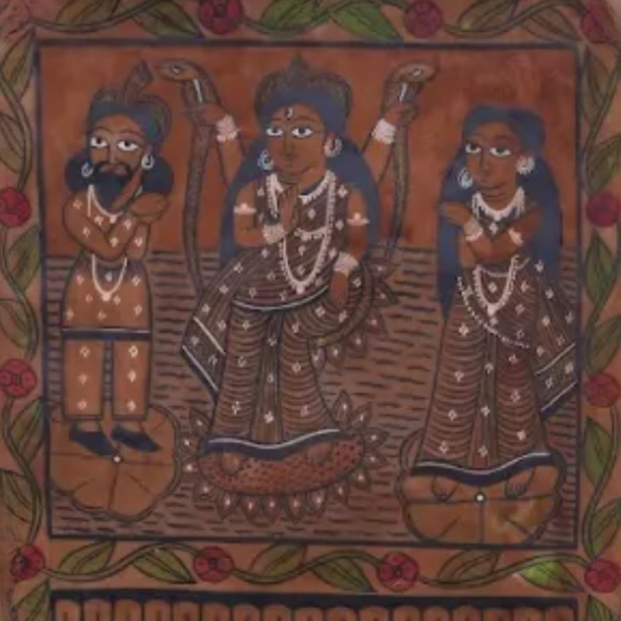 Manasa Devi – Kalighat Painting
