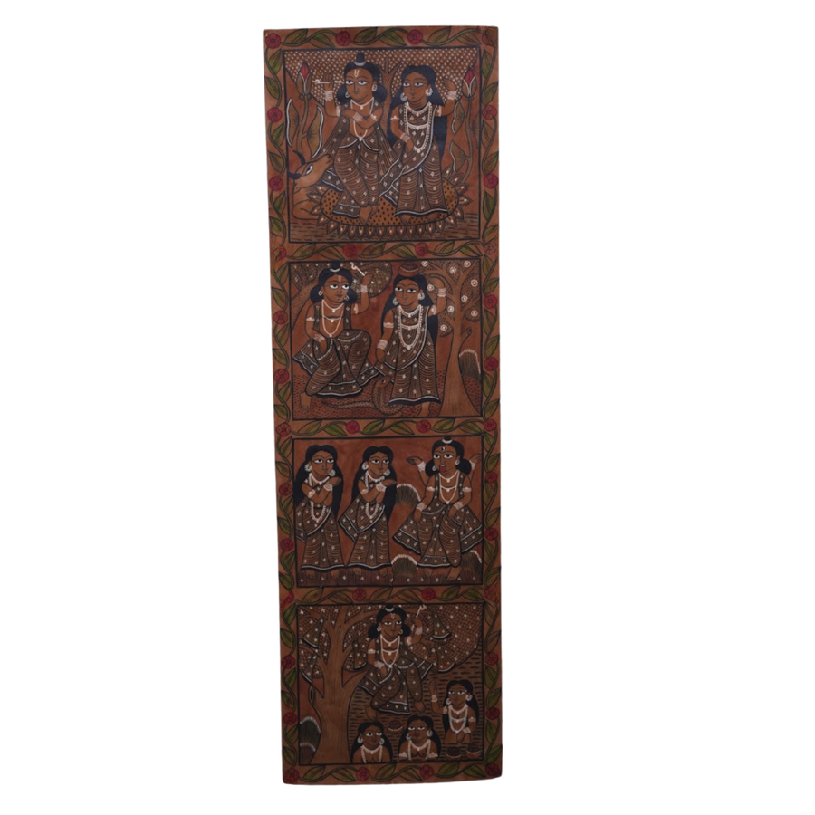 Radhe Krishna Wall – Kalighat Painting
