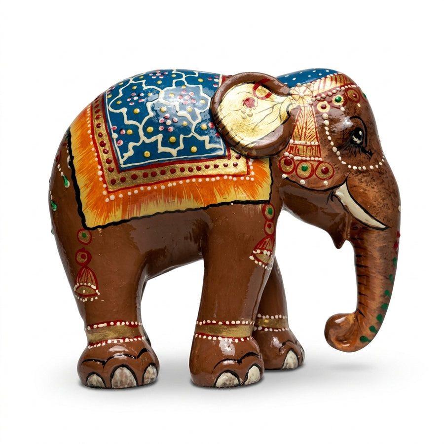 Handprinted Elephant Set of 2 – Decorative Art