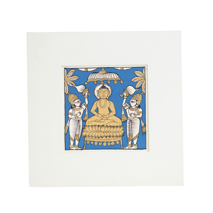 Buddha Darshan - Phad Painting, handmade Phad painting from India