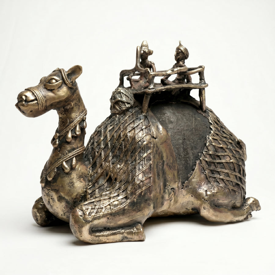 Royal Camel with Stone – Dhokra Metal Art