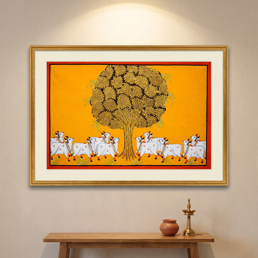 Gau Dham – Pichwai Painting