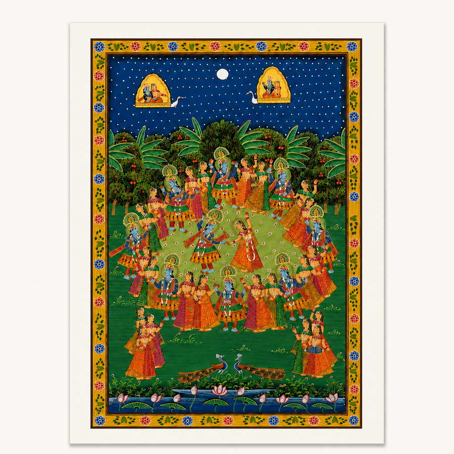 Kunj Bihari and Gopi – Pichwai Painting