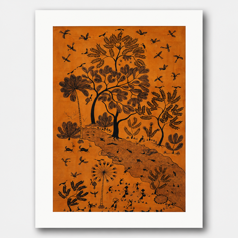 The Forest Journey - Warli Painting