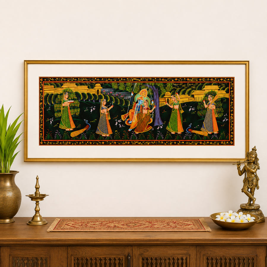 Jhulan Leela – Pichwai Painting