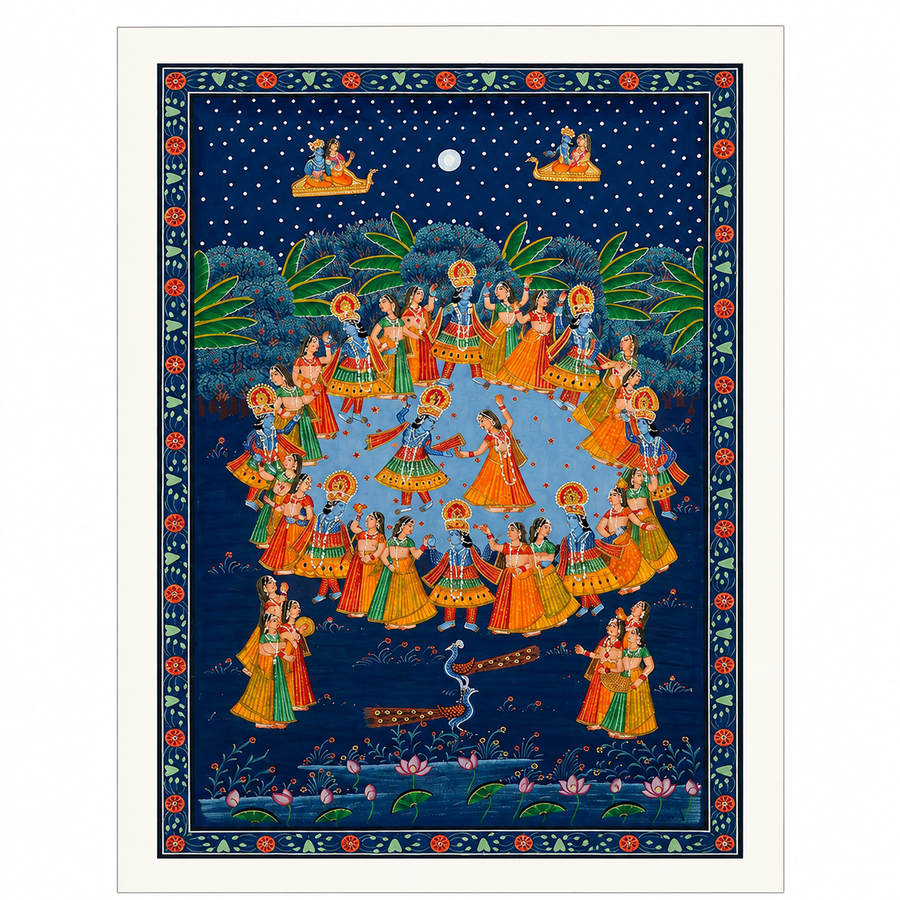 Shyam Sundar Raas Leela – Pichwai Painting