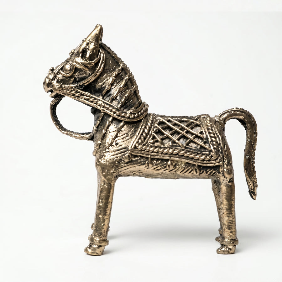 The Handcrafted Horse Pair (Set of 2) – Dhokra Metal Art