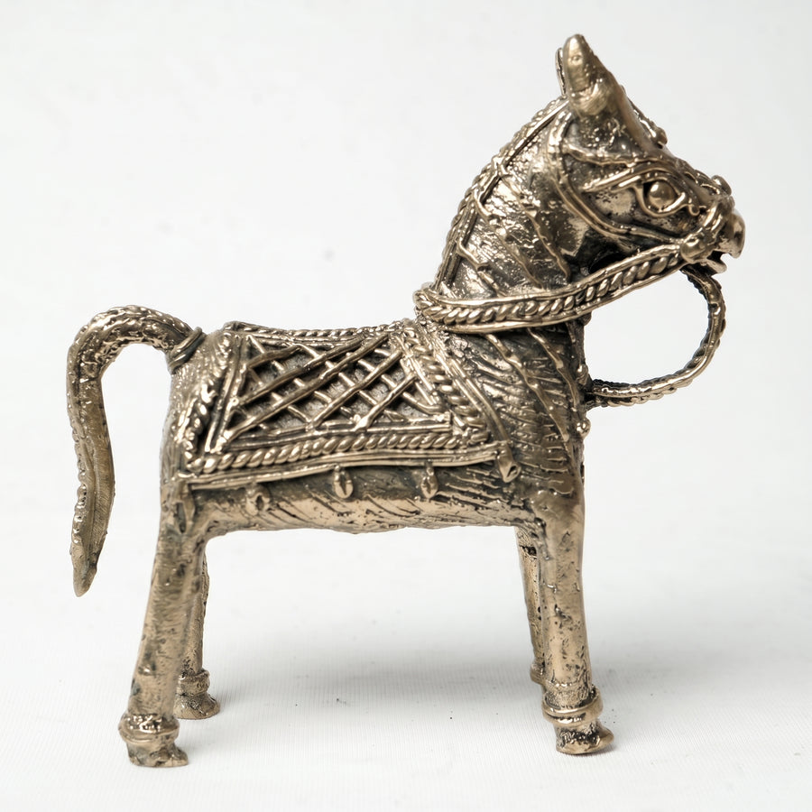 The Handcrafted Horse Pair (Set of 2) – Dhokra Metal Art