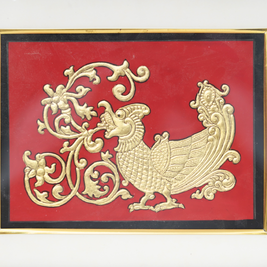 Majestic Annam Bird - Mysore Painting - view 3, handmade Mysore painting from India