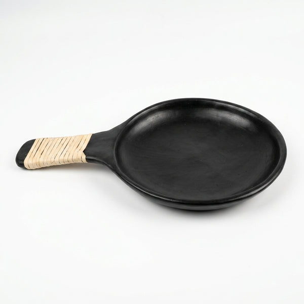Longpi Black Clay Pan – Handmade Traditional Art