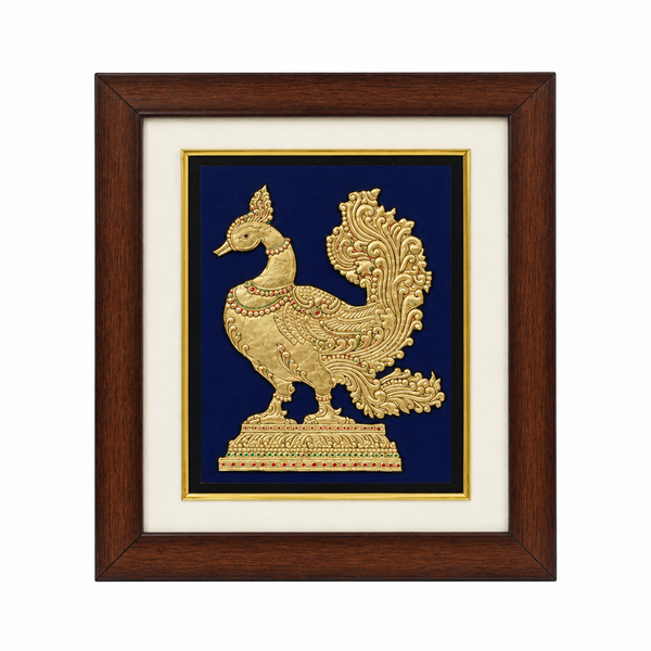 Sacred Annapakshi - Mysore Painting - view 2, handmade Mysore painting from India