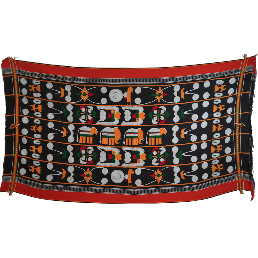 Shaphee Lanphee Shawl - Traditional Manipuri Handwoven Textile Art, handwoven Manipuri textile from India