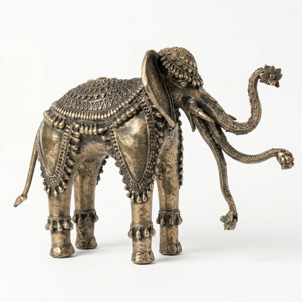Airavata - Three Trunk Elephant – Dhokra Metal Art
