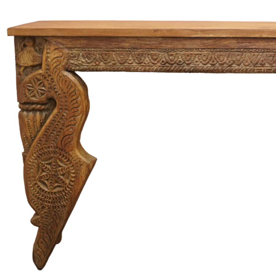 Wall Console Table - Wooden Furniture - view 2, handmade wooden furniture from India
