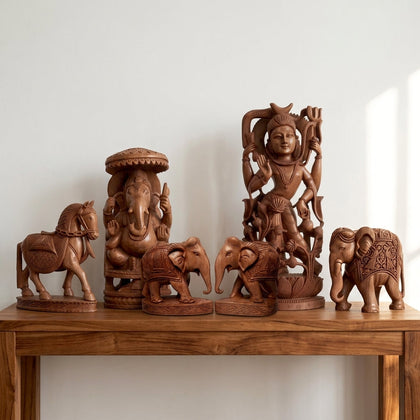 Kadam wood hand carving