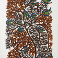 Peacocks in the Forest – Gond Paper Painting