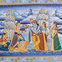 The Offering of Divine Devotion – Rajasthani Miniature Painting