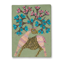 Graceful Deer – Handmade Gond Art Diary