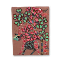 Forest Deer – Handmade Gond Art Diary