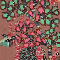 Forest Deer – Handmade Gond Art Diary