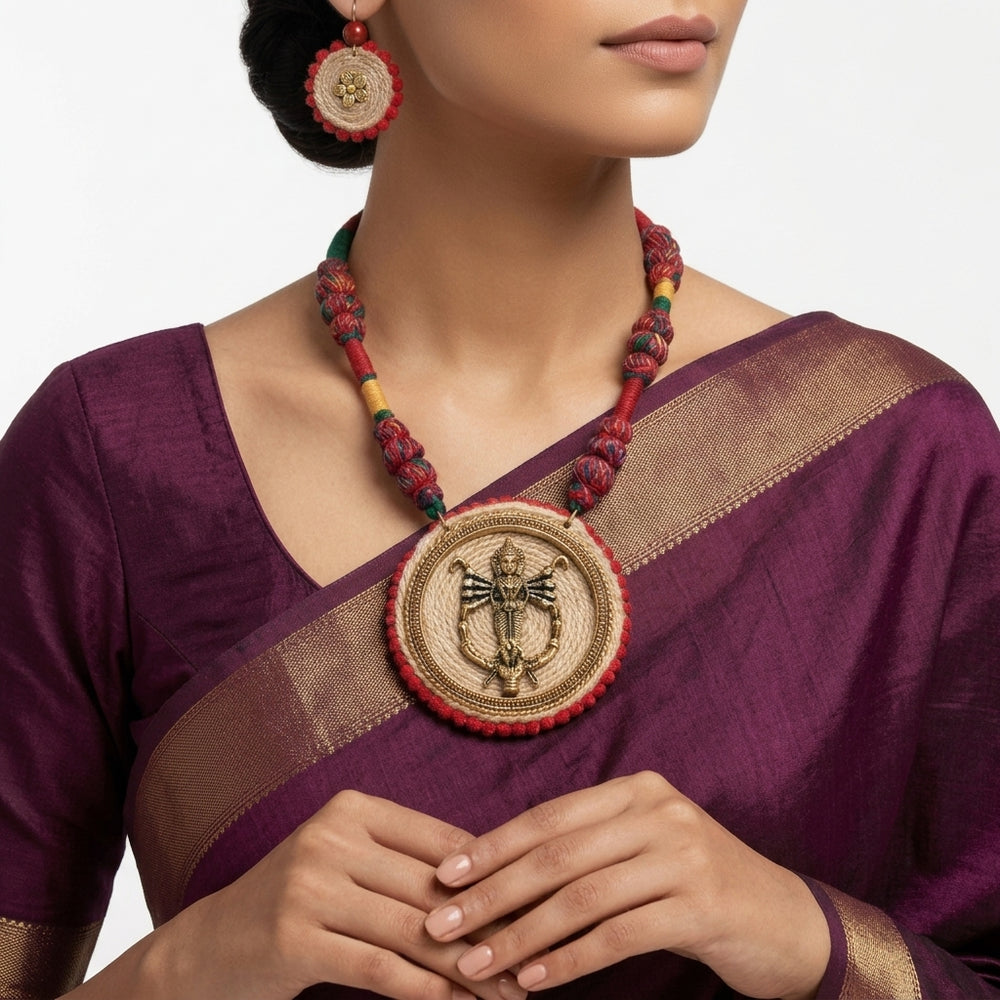 Divine Maa Durga Pendant Necklace