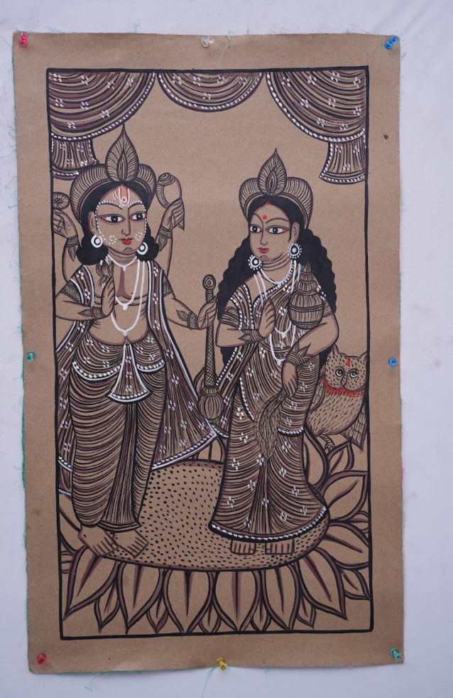 Lakshmi Narayan2 – Kalighat Painting