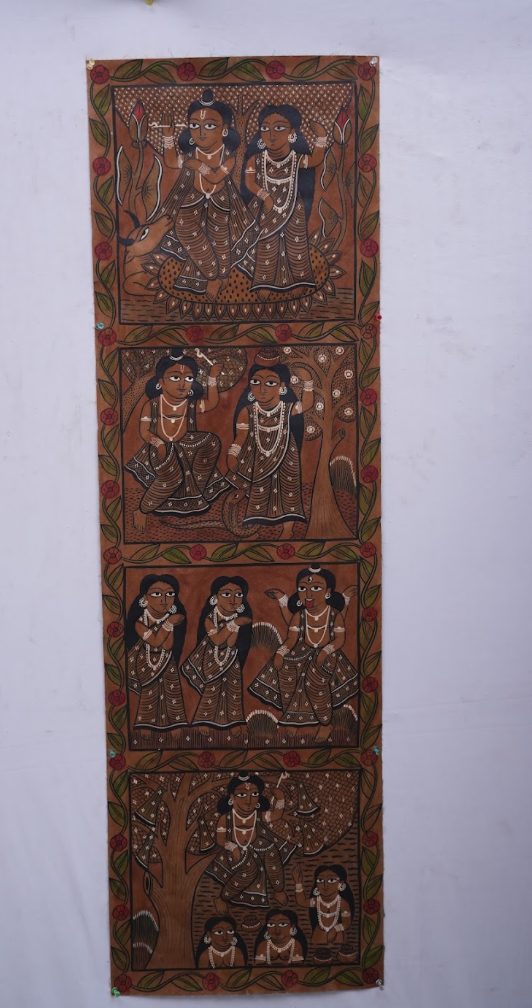 Radhe Krishna Wall – Kalighat Painting